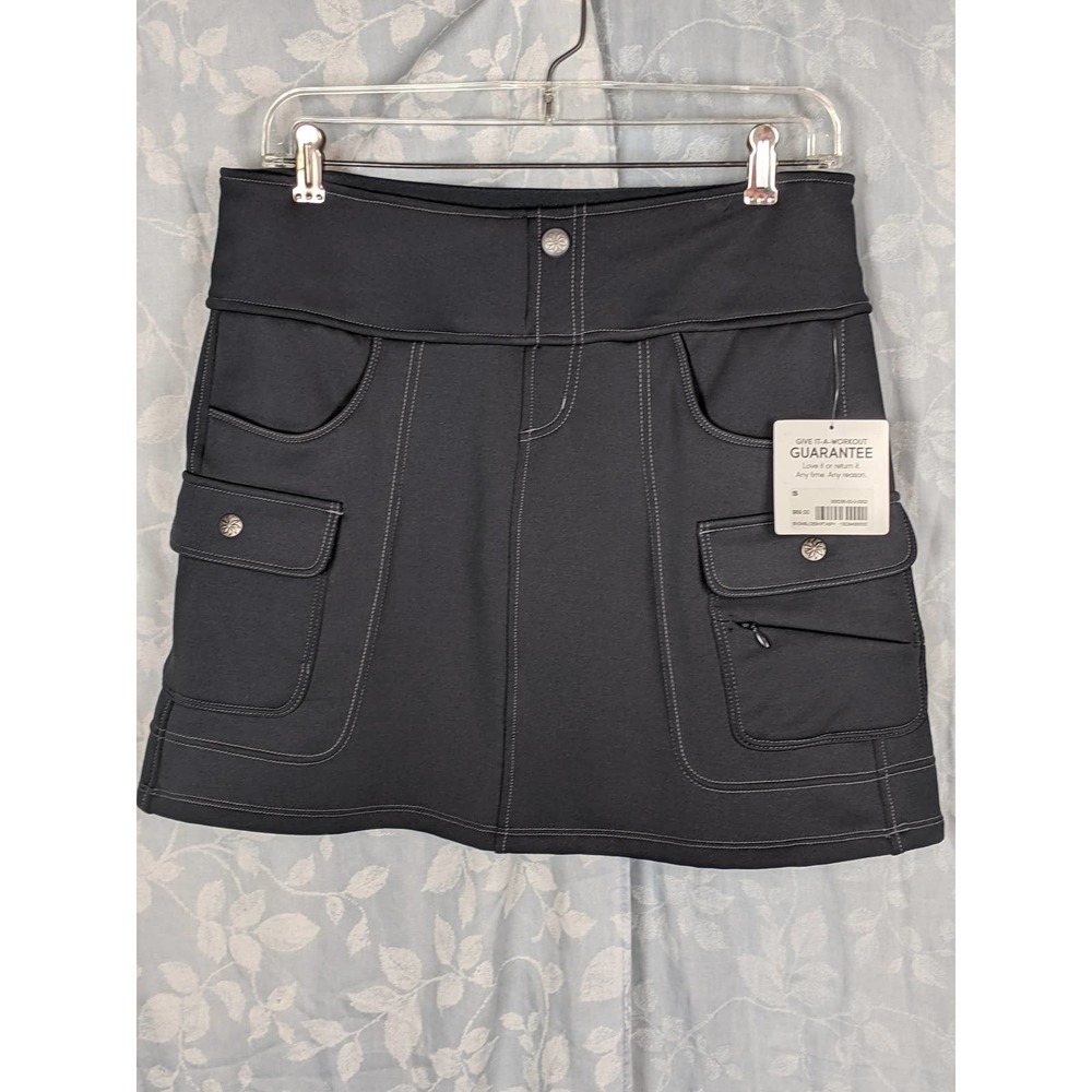 Athleta Snowslide Skirt Asphalt Gray Sz S Fleecelined